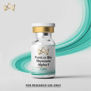 PureLux Bio Thymosin Alpha-1 10mg research peptide vial for laboratory research use